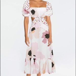 Peony Cut Out Maxi Dress Soriee